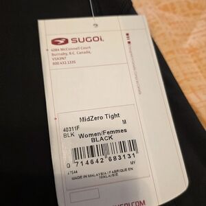 SUGOI Black MidZero Tight Leggings